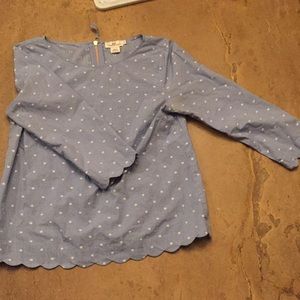 Vineyard Vines Scallop Blouse